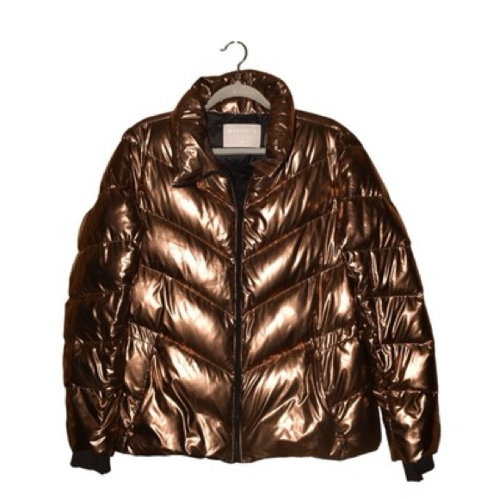 Athleta Metallic Puffer Jacket - Picture 3 of 4